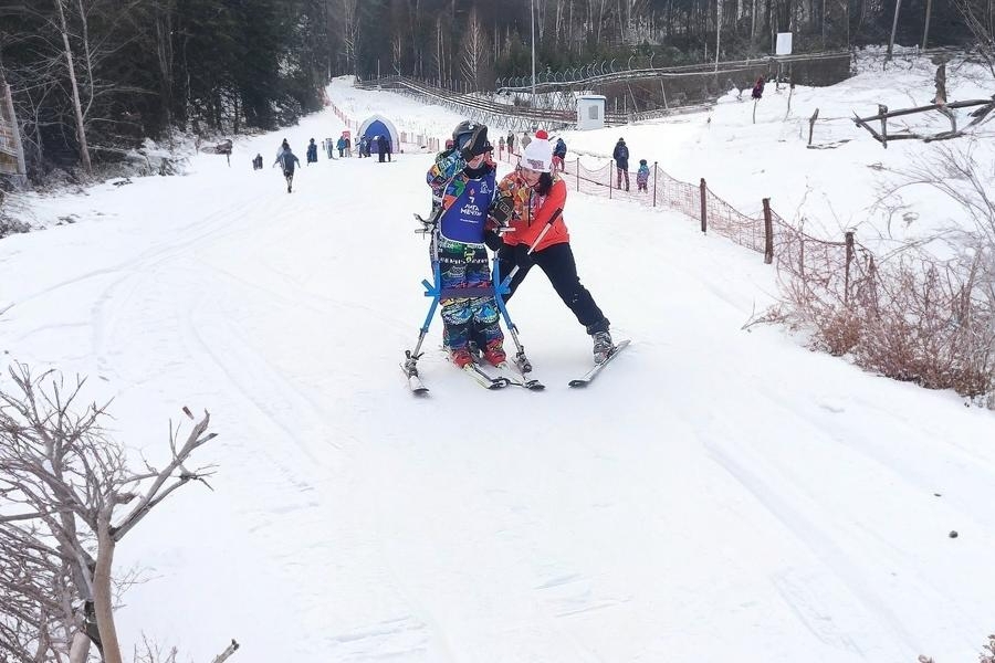 Гриша наконец на склоне!!!