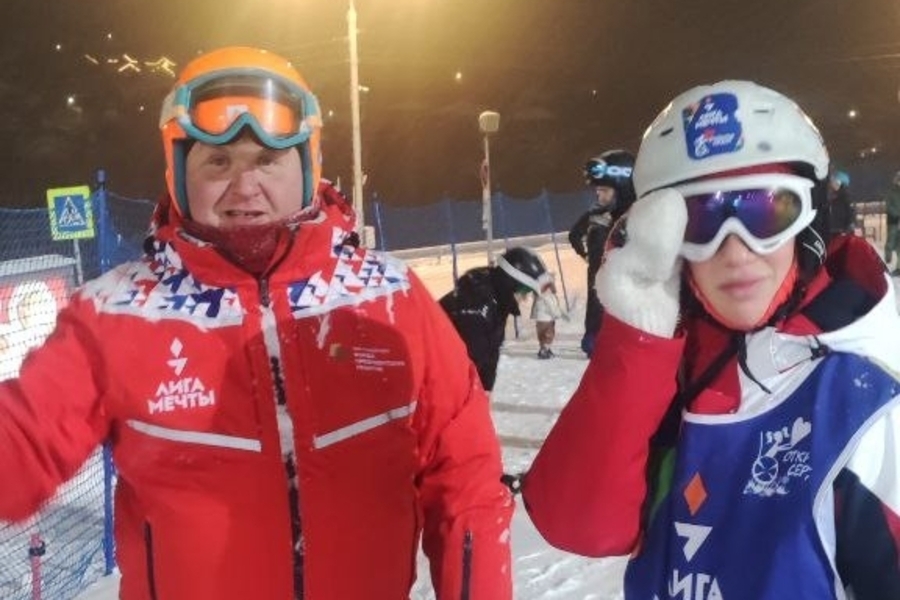 Вика и любимый тренер