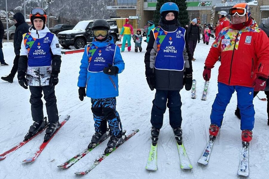 Новый уровень для наших горнолыжников &ndash; групповое занятие