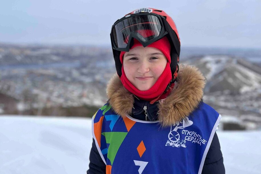 Тяренкова Катя на самой вершине горы