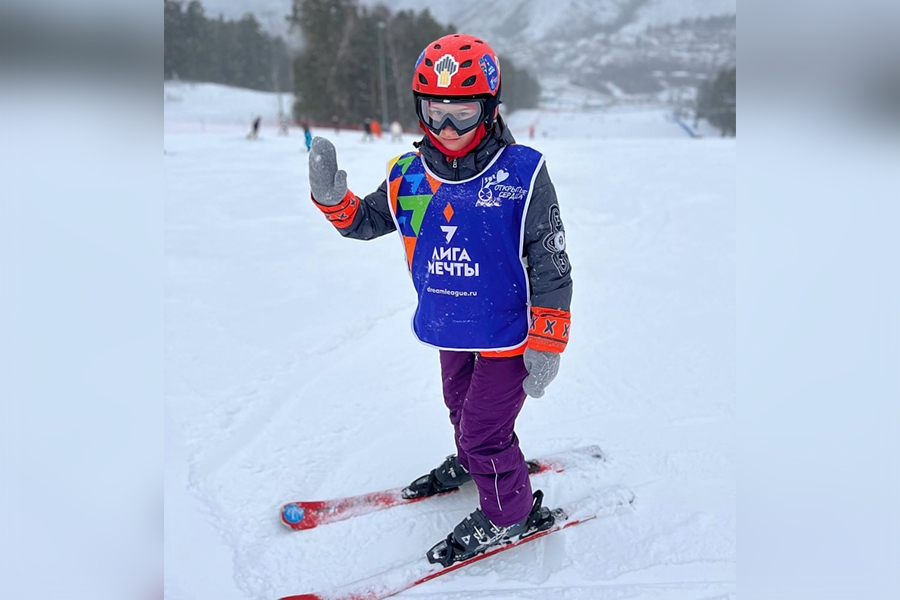 Екатерина на склоне!