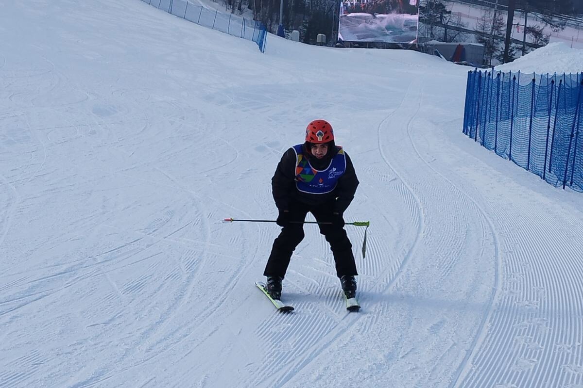 На учебном склоне Абрамян Аркадий
