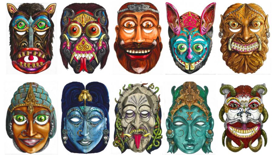 Африканские маски глазами наших художников