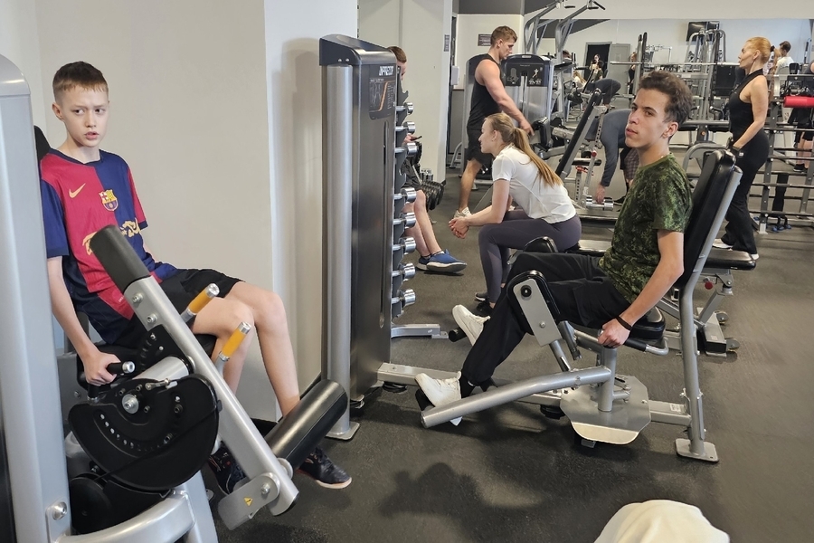 Тренировка в тренажёрном