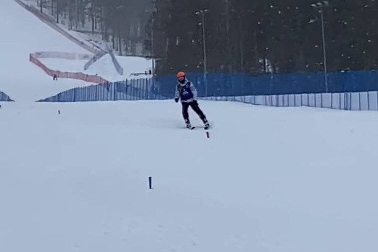 Виталий Посохин преодолевает дистанцию