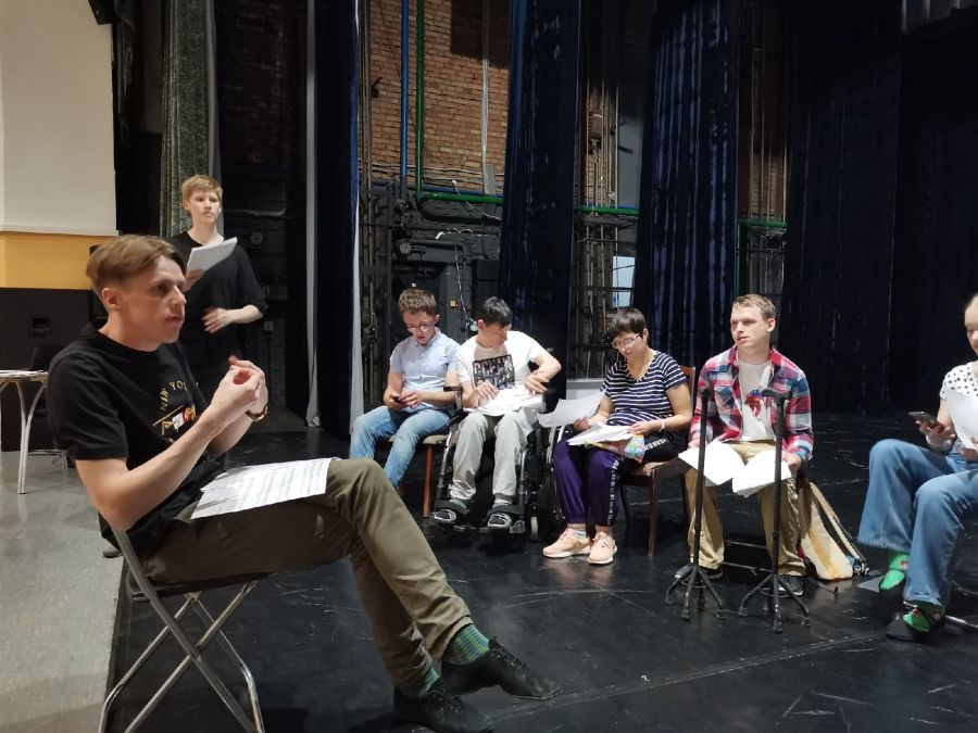 Общая репетиция на сцене