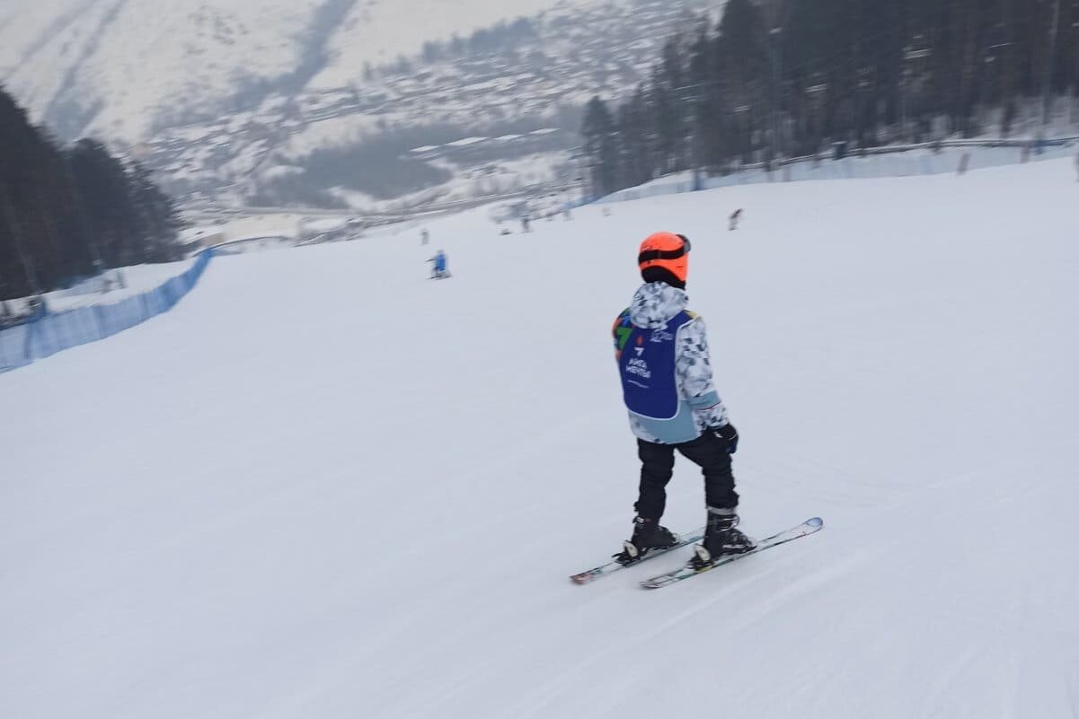 Посохин Виталя легко преодолевает трассу