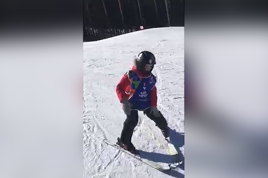 Миронов Владимир. Первый спуск с большой горы